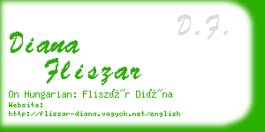 diana fliszar business card